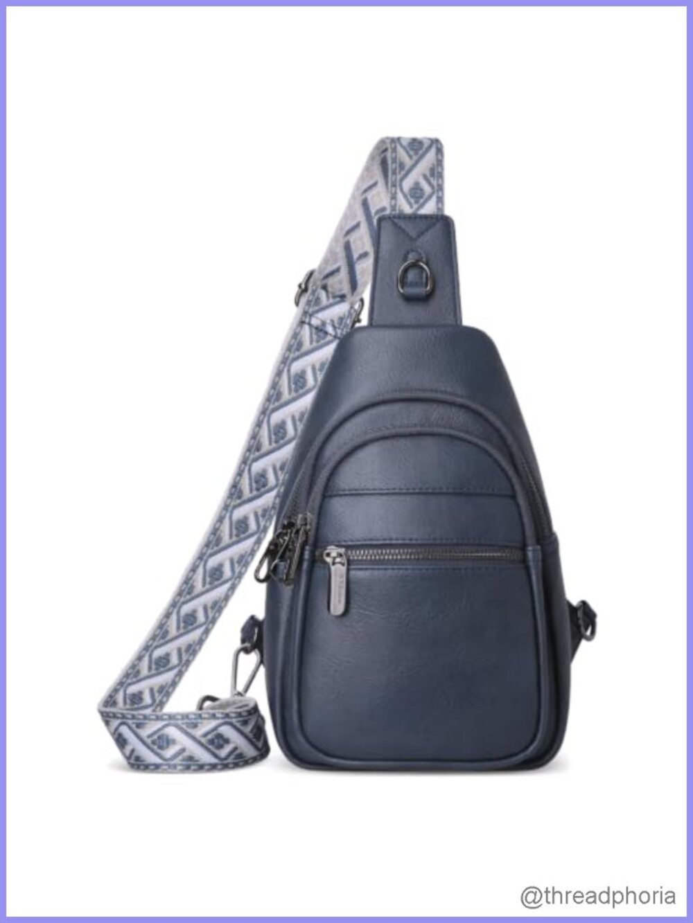 Anti-theft Chest Bags Small PU Leather Sling Fanny Pack